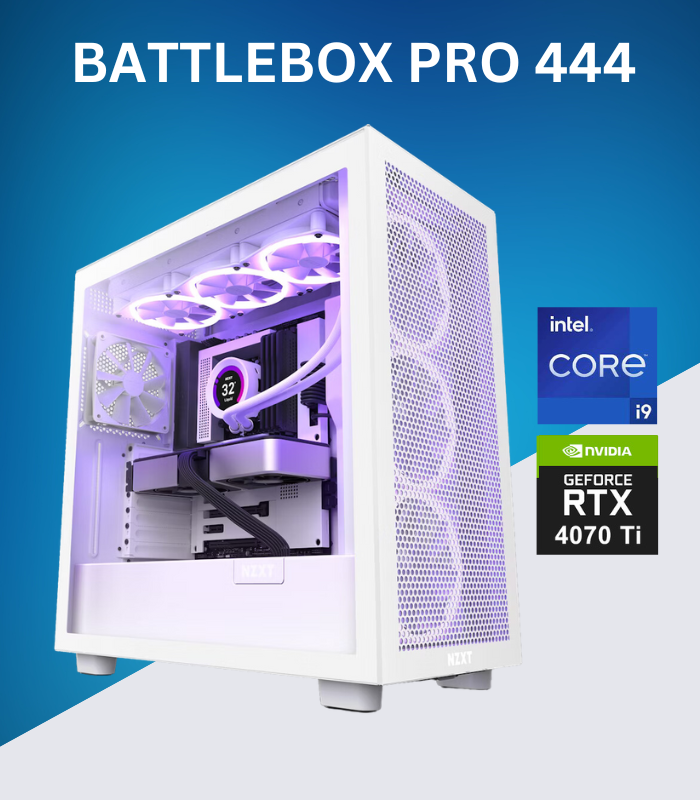 Eclipse 444, RTX 4070 Ti Super, Core i9-12900K, 64GB RAM, 2TB SSD, White Gaming PC