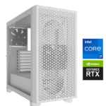 Eclipse 522 White, RTX 4060 Ti 8GB, Intel Core i7, 32GB RAM, 1TB SSD Storage,  White Gaming PC