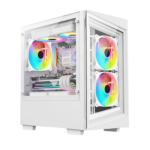 Eclipse 202, Nvidia RTX 5050 8GB, Intel Core i5-12400F, 16GB RAM, 1TB SSD, White Gaming PC