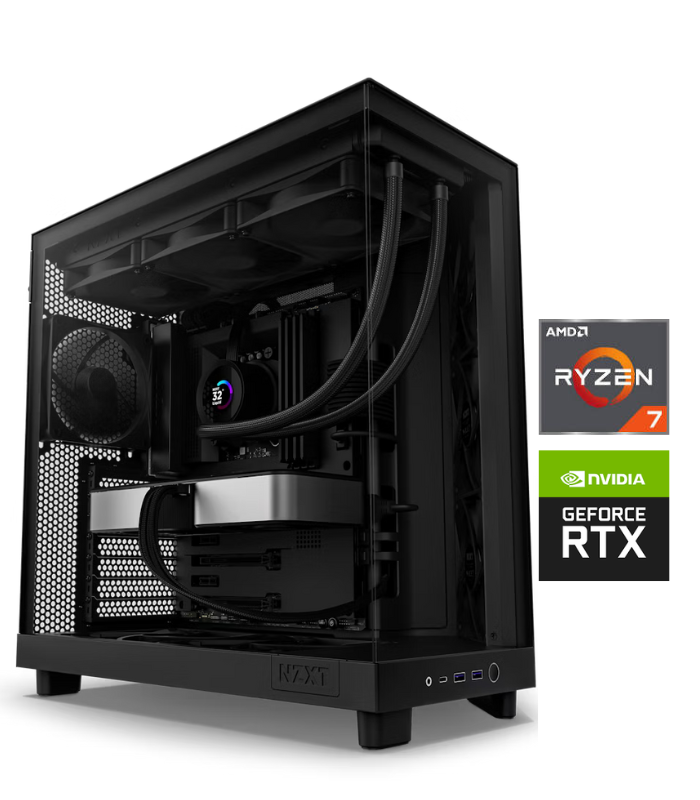 Dark Phantom 201 | RTX 4060 Ti 8GB | AMD Ryzen 7 | 16GB RGB RAM | 1TB SSD | Gaming Desktop PCs