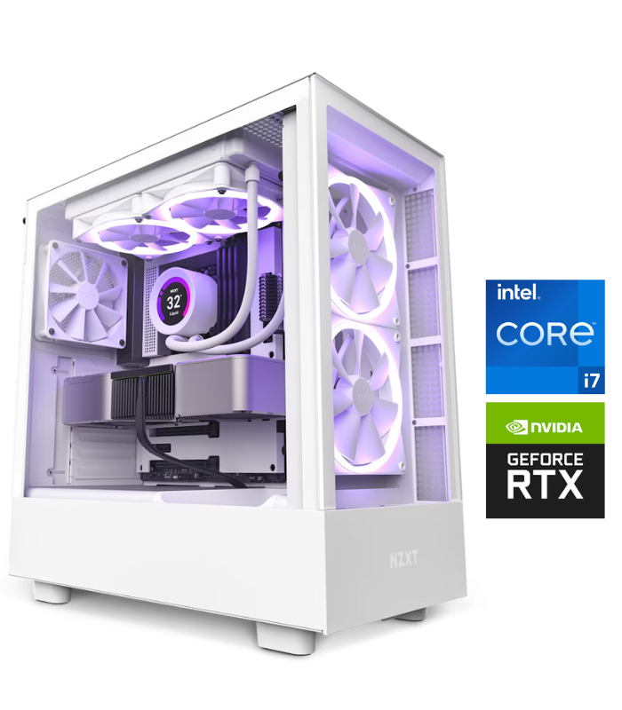 Eclipse Pro 7i Elite, RTX 4070 Ti 12GB, Core i7-13700K, 64GB RAM, 2TB SSD, White Gaming PC