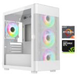Eclipse Zephyr White, GTX 1650 4GB, AMD Ryzen 3, 16GB RAM, 480GB SSD, White Gaming PC