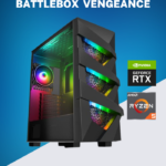BattleBox Pro Vengeance | AMD Ryzen5 5600X 6 Core | NVIDIA RTX 4070 12GB | 480 GB SSD | 16GB RAM | Desktop PC for Gaming