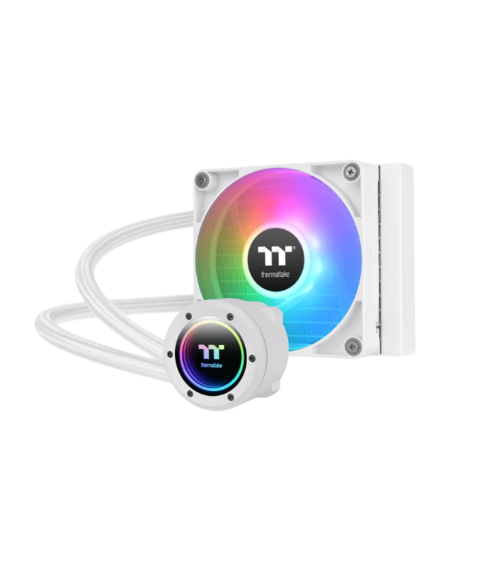Thermaltake TH120 V2 ARGB Processor Thermaltake TH120 V2 ARGB Processor Liquid cooling kit 12 cm White 1 pc(s) - Image 1