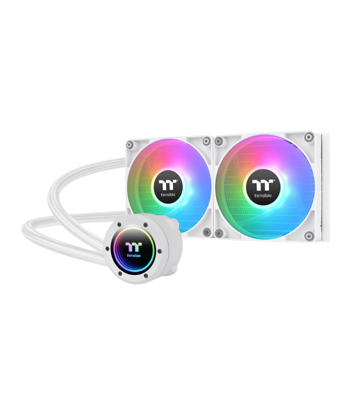 Thermaltake TH240 V2 ARGB Processor Liquid cooling kit 24 cm White 1 pc(s) Thermaltake TH240 V2 ARGB Processor Liquid cooling kit 24 cm White 1 pc(s) - Image 1