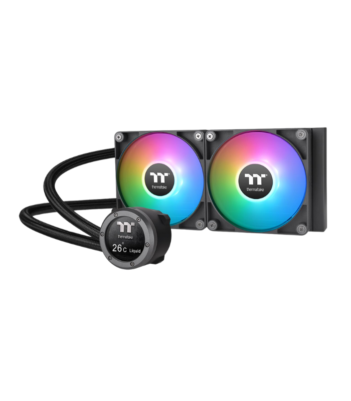 Thermaltake TH240 V2 Ultra Processor Thermaltake TH240 V2 Ultra Processor All-in-one liquid cooler 12 cm Black 1 pc(s) - Image 1