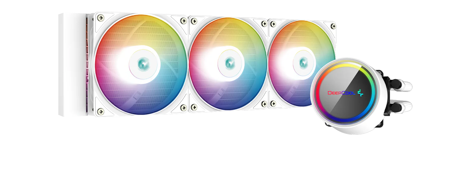 DeepCool GAMMAXX L360 A-RGB white liquid cooler