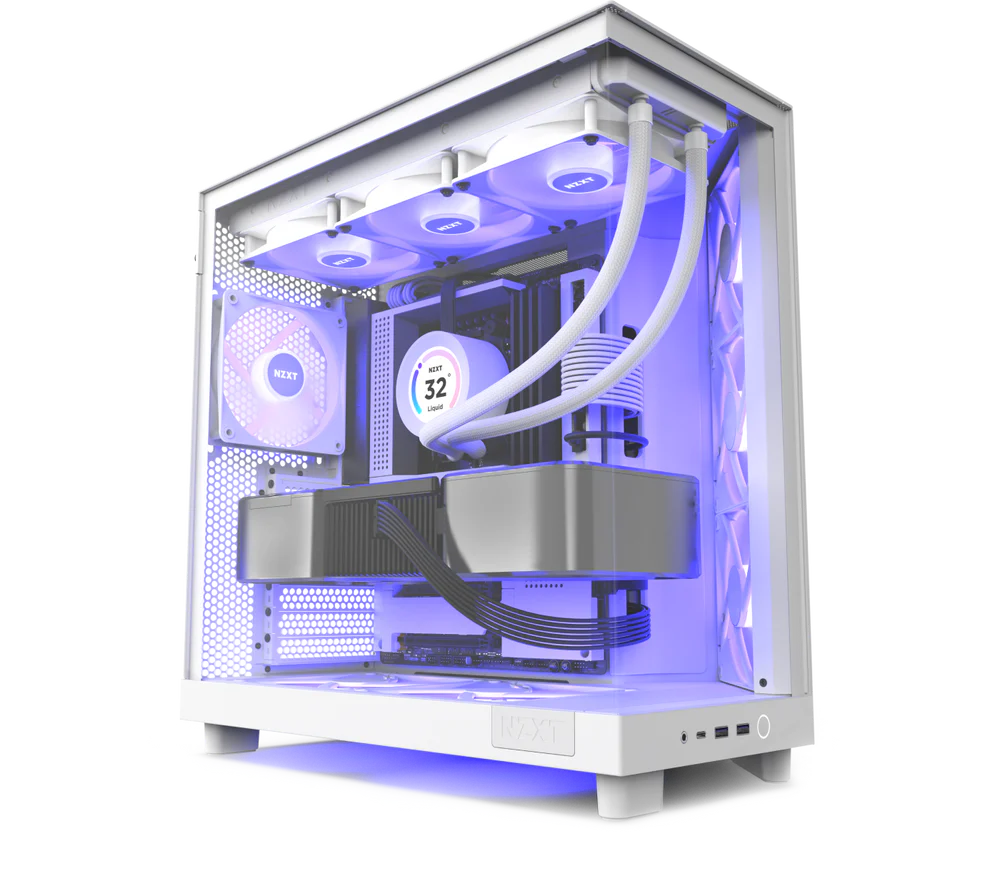 NZXT H6 Flow RGB white mid-tower case