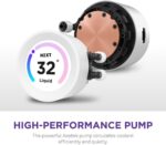 NZXT Kraken 240 Elite V2 2024 White with RGB fans CPU Liquid Cooler - Image 5