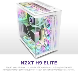 NZXT H9 Elite White Dual-Chamber Mid Tower Case 3 61iKZUZb IL. AC SL1000