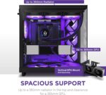NZXT H6 Flow RGB Compact Dual Chamber Black Mid Tower Case - Image 3