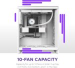 NZXT H7 Flow (2024) White Mid Tower Case - Image 7