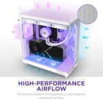 NZXT H6 Flow RGB Compact Dual Chamber White Mid Tower Case - Image 4