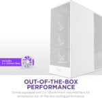 NZXT H7 Flow (2024) White Mid Tower Case - Image 3