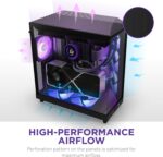 NZXT H6 Flow RGB Compact Dual Chamber Black Mid Tower Case - Image 5