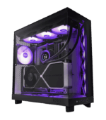 NZXT H6 Flow RGB Black Compact Dual-Chamber Tempered Glass PC Case - Image 9