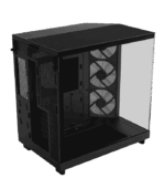 NZXT H6 Flow RGB Black Compact Dual-Chamber Tempered Glass PC Case - Image 8