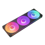 NZXT F360 RGB Core PWM Fan Single Frame with Three Fans - Black