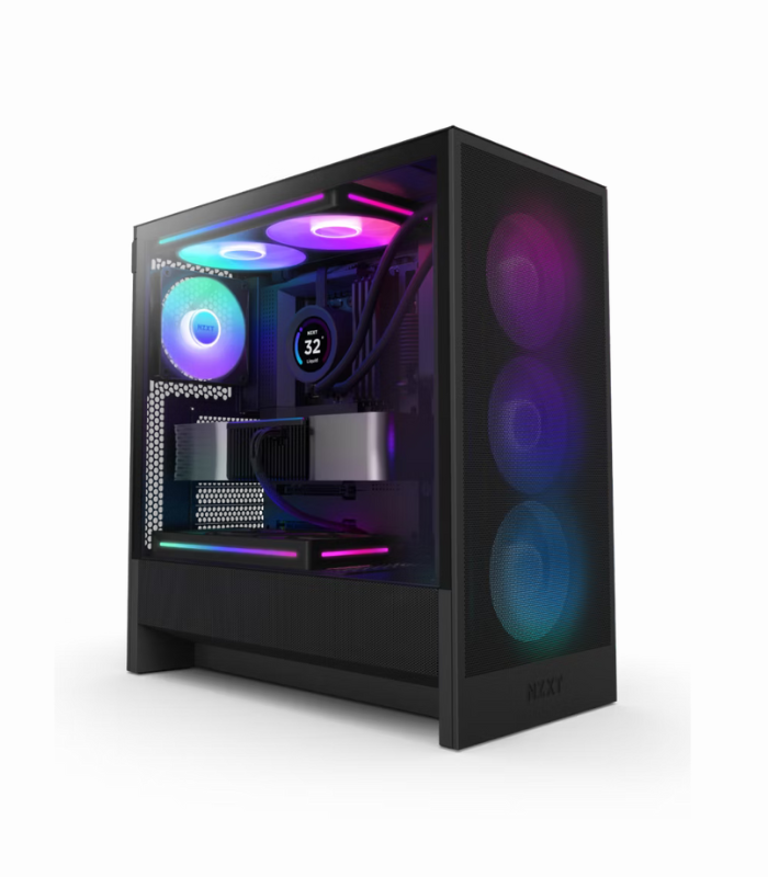 NZXT H5 Flow RGB (2024) Mid Tower Case - Black