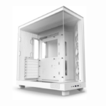 NZXT H6 Flow White Compact Dual-Chamber Tempered Glass PC Case