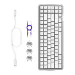 NZXT Function Elite MiniTKL Wired RGB Gaming Keyboard with Magnetic Switches - White - Image 4