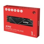 ADATA 1TB XPG GAMMIX S70 Blade M.2 NVMe SSD, PCIe 4.0, R/W 7400/5500 MB/s - Image 2
