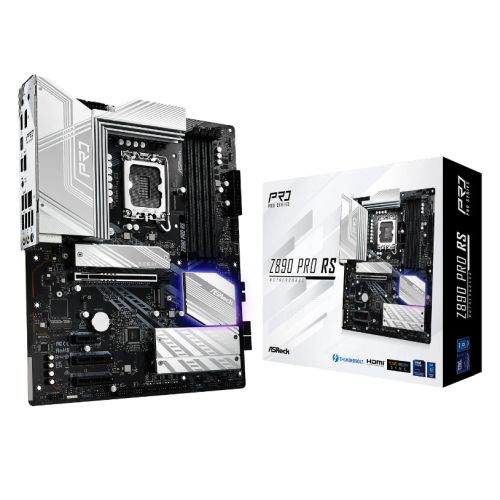 ASROCK ASRock Z890 PRO RS Motherboard, Intel Z890, ATX, DDR5, HDMI, DP, 2 TB4, 2.5G LAN, RGB, 4x M.2 - Image 4