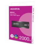 Adata SC610 2TB External SSD, USB 3.2 Gen2 Type-A, Capless Retractable, Key Ring - Image 2