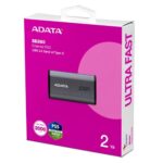 Adata SE880 2TB External SSD, USB 3.2 Gen2 Type-C/Type-A, Titanium Grey - Image 2