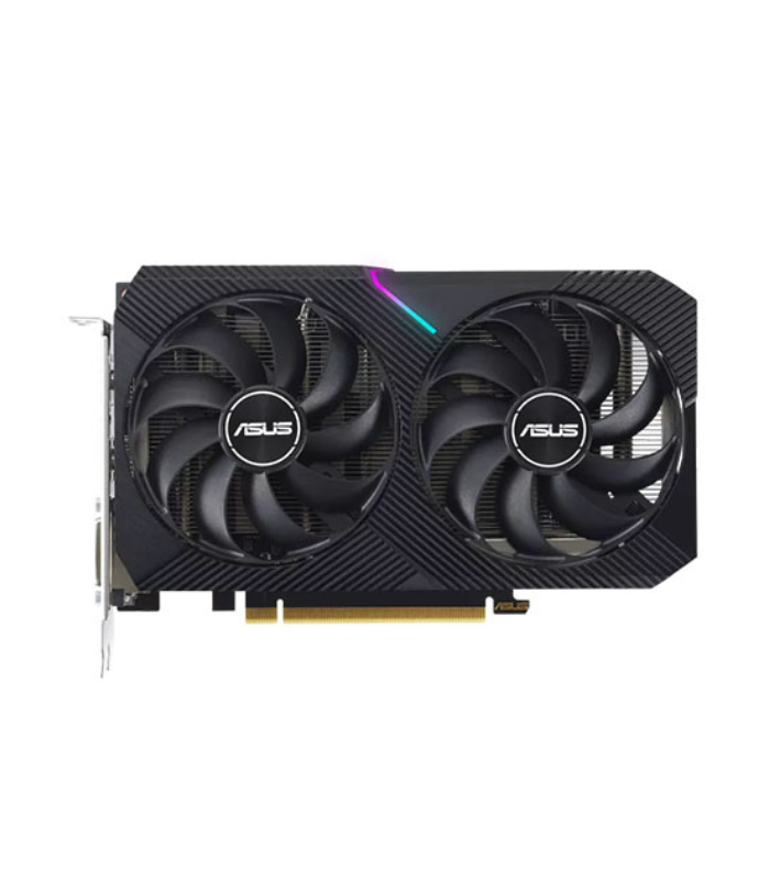 Asus DUAL RTX3050 OC V2, PCIe4, 8GB DDR6, HDMI, DP, DVI, 1852MHz, RGB Lighting, Overclocked