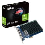 Asus GT730, 2GB DDR5, PCIe2, VGA, DVI, HDMI, Silent, Low Profile - Image 2