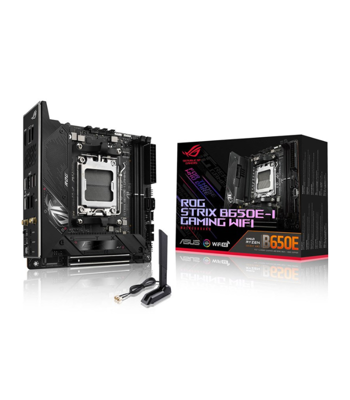 Asus ROG STRIX B650E-I GAMING WIFI, Mini ITX, AMD B650, DDR5, PCIe 5.0, Wi-Fi 6E, 2.5G LAN, 2x M.2