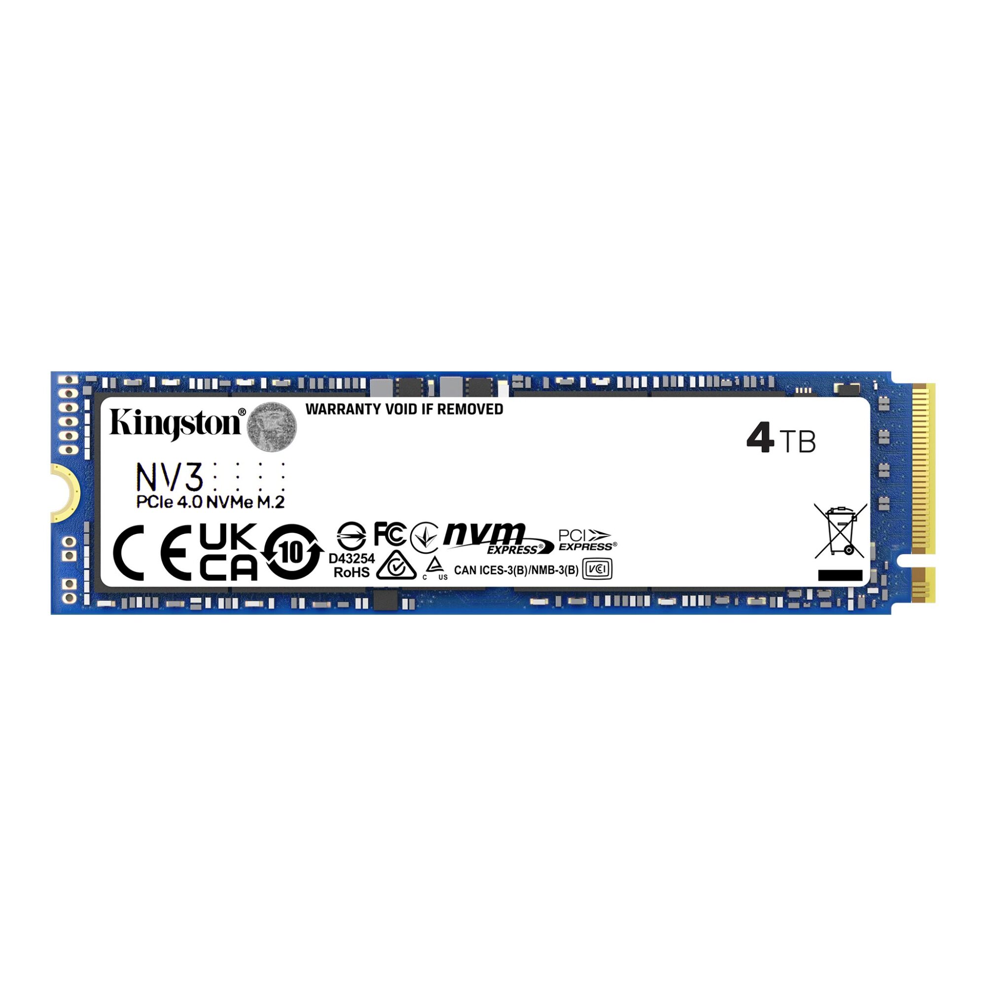 Kingston 4TB NV3 M.2 NVMe Gen4 SSD M.2 2280 PCIe4 R/W 6000/5000 MB/s - Image 3
