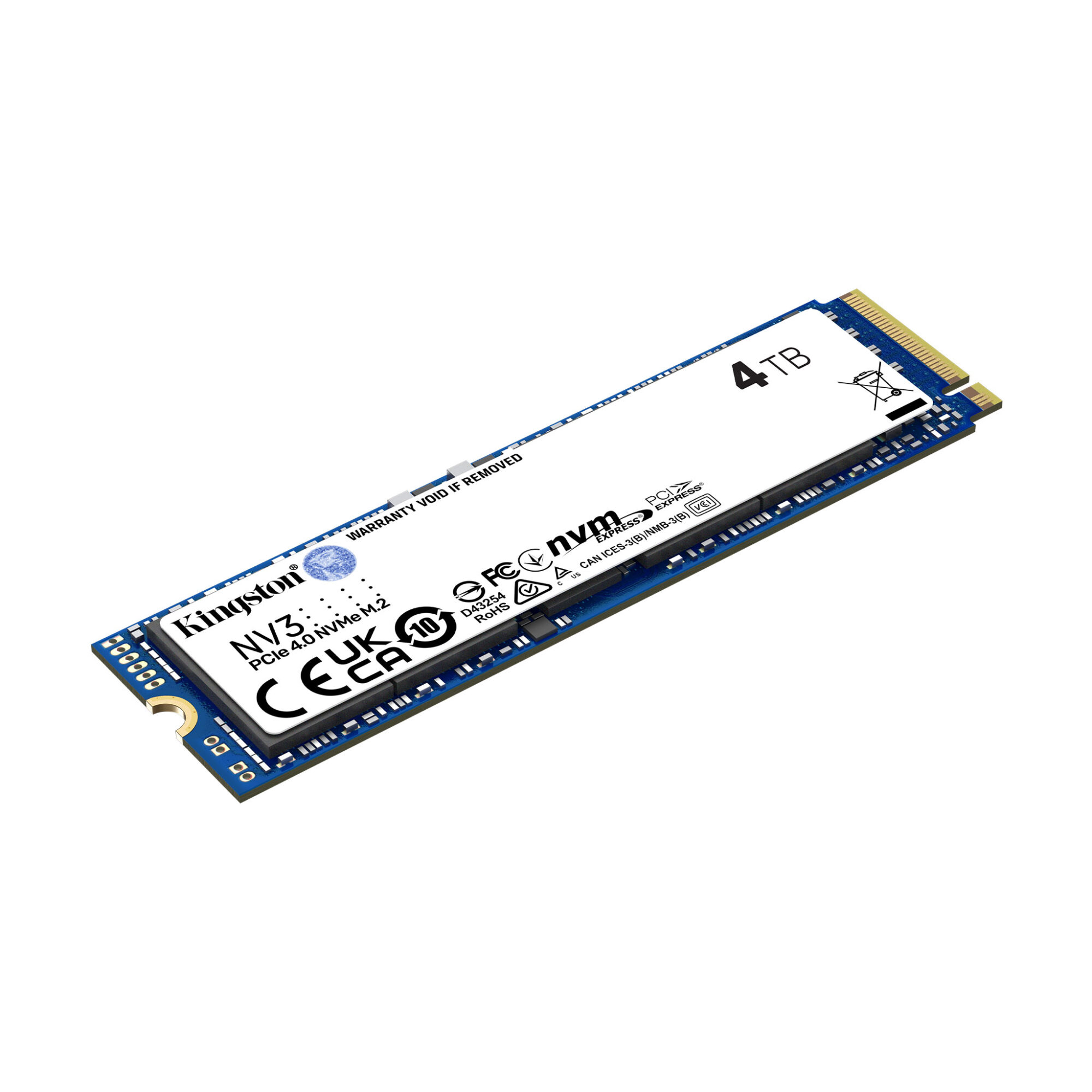 Kingston 4TB NV3 M.2 NVMe Gen4 SSD M.2 2280 PCIe4 R/W 6000/5000 MB/s - Image 2