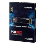 Samsung 2TB 990 PRO M.2 NVMe SSD, M.2 2280, PCIe 4.0, V-NAND, R/W 7450/6900 MB/s, 1400K/1550K IOPS - Image 2