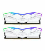 Team T-Force Delta RGB 32GB Kit (2 x 16GB), DDR5, 6000MHz (PC5-48000), CL30, ECC, AMD EXPO & XMP 3.0, PMIC, DIMM Memory, White.
