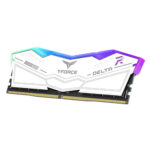 Team T-Force Delta RGB 32GB Kit (2 x 16GB), DDR5, 8000MHz (PC5-6400), CL38, ECC, AMD EXPO & XMP 3.0, PMIC, White. - Image 3