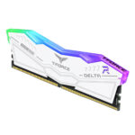 Team T-Force Delta RGB 32GB Kit (2 x 16GB), DDR5, 8000MHz (PC5-6400), CL38, ECC, AMD EXPO & XMP 3.0, PMIC, White. - Image 2