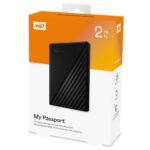 WD 2TB My Passport External HDD, 2.5", USB 3.2 Gen1, Hardware Encryption, Backup Software, Black - Image 2