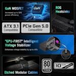 Asus ROG Strix 850W Platinum PSU, Fully Modular, 80+ Platinum, ATX 3.1, Intelligent Voltage Stabilizer - Image 3