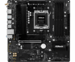Asrock B850M PRO-A WIFI, AMD B850, AM5, Micro ATX, 4 DDR5, HDMI, DP, Wi-Fi 6E, 2.5G LAN, 3x M.2 - Image 2