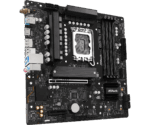 Asrock B860M PRO-A WIFI, Intel B860, 1851, Micro ATX, 4 DDR5, HDMI, DP, Wi-Fi 6E, 2.5G LAN, 3x M.2 - Image 3