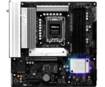 Asrock B860M PRO RS WIFI, Intel B860, 1851, Micro ATX, 4 DDR5, HDMI, DP, Wi-Fi 6E, 2.5G LAN, RGB, 3x M.2 - Image 2