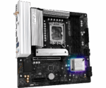 Asrock B860M PRO RS WIFI, Intel B860, 1851, Micro ATX, 4 DDR5, HDMI, DP, Wi-Fi 6E, 2.5G LAN, RGB, 3x M.2 - Image 3
