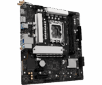 Asrock B860M-X WIFI, Intel B860, 1851, Micro ATX, 2 DDR5, HDMI, DP, Wi-Fi 6E, 2.5G LAN, 2x M.2 - Image 4