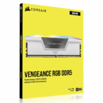 Corsair Vengeance RGB 32GB Kit (2 x 16GB), DDR5, 6000MHz, CL36, 1.35V, XMP 3.0, PMIC, White, DIMM Memory