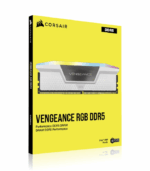 Corsair Vengeance RGB 32GB Kit (2 x 16GB), DDR5, 6000MHz, CL36, 1.35V, XMP 3.0, PMIC, White, DIMM Memory