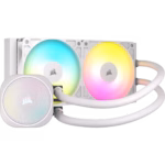 Corsair NAUTILUS 240 RS ARGB Liquid CPU Cooler, RS120 ARGB Magnetic Dome Fans, RGB Pump, Daisy-Chain Connections, White - Image 2