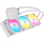 Corsair NAUTILUS 360 RS ARGB Liquid CPU Cooler, RS120 ARGB Magnetic Dome Fans, RGB Pump, Daisy-Chain Connections, White - Image 2