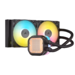 Corsair iCUE LINK TITAN 240 RX RGB Liquid CPU Cooler, RX120 RGB Magnetic Dome Fans, 20 LED Pump Head, iCUE LINK Hub Included, Black - Image 3